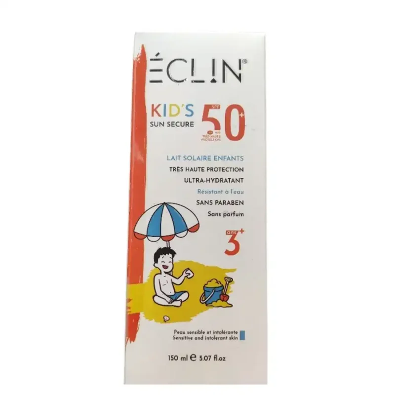 ECLIN Sun Secure Kids Lait Solaire Spf50+, 150ml