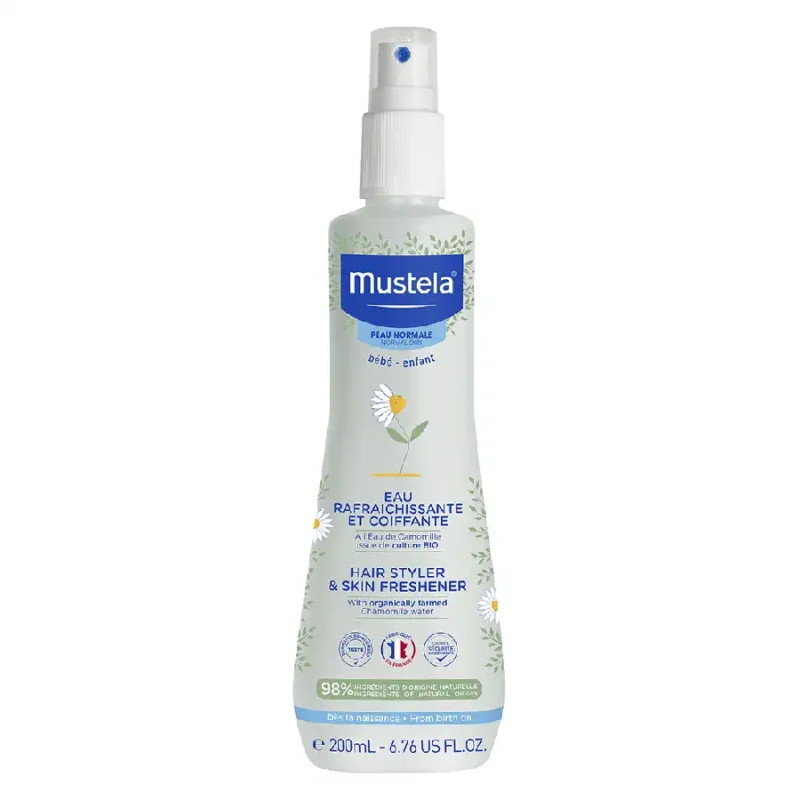 Mustela Eau Rafraîchissante et Coiffante pour Bébé – 200 ml