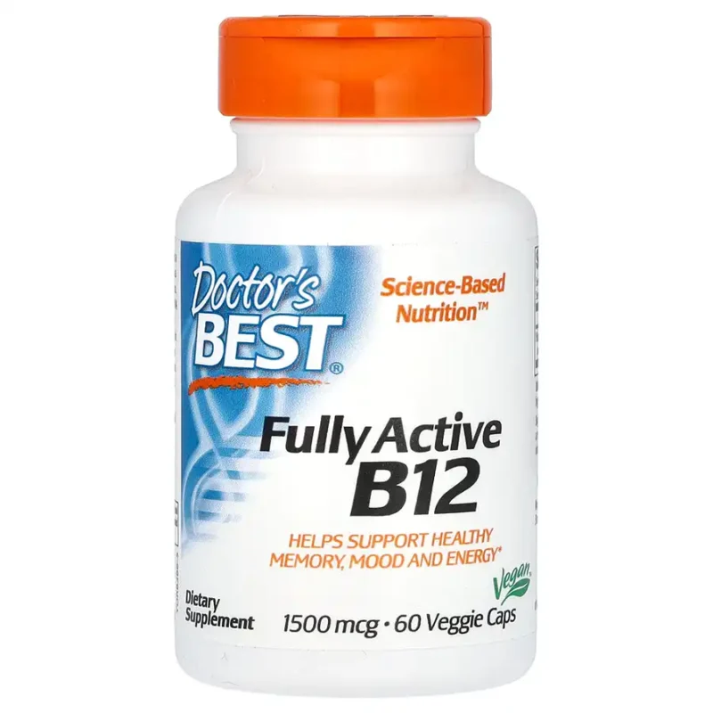 Doctor's Best Totalement Actif B12 1500 mg 60 Capsules