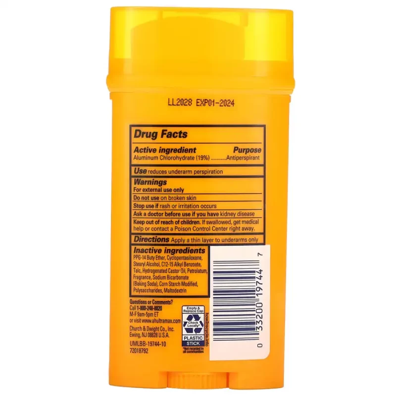 UltraMax, Déodorant anti-transpirant, Active Sport, 73 g – Image 2