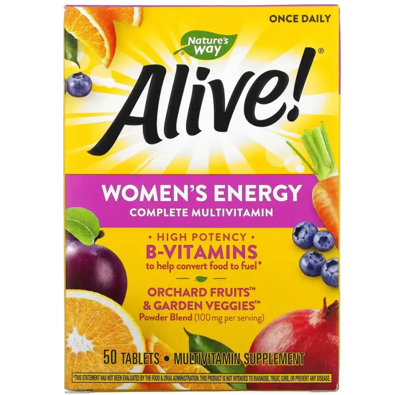 Nature's Way, Multivitamines Energétiques Femmes, 50 Comps