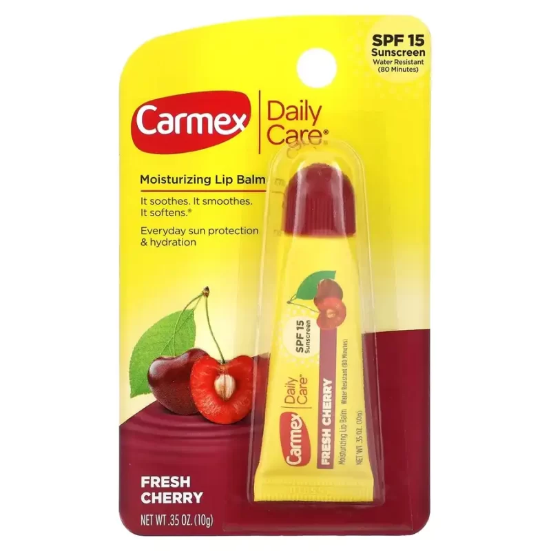 Carmex, Baume à lèvres hydratant, Cerise, Spf15 -10 g