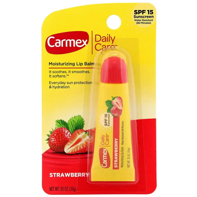Carmex, Baume à lèvres hydratant, Fraise, Spf15 - 10 g