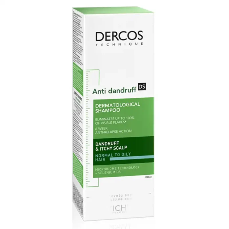 Vichy Dercos Shampoing Anti-Pelliculaire Chev Gras, 200ml – Image 2