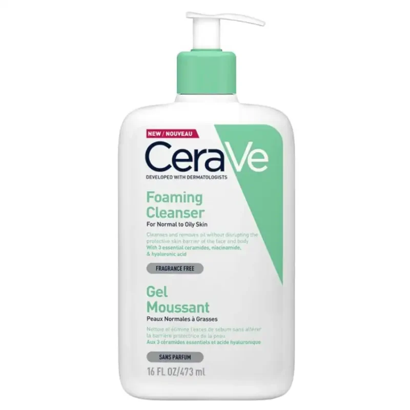 CERAVE Gel Moussant Peaux Mixte - Grasses, 473ml
