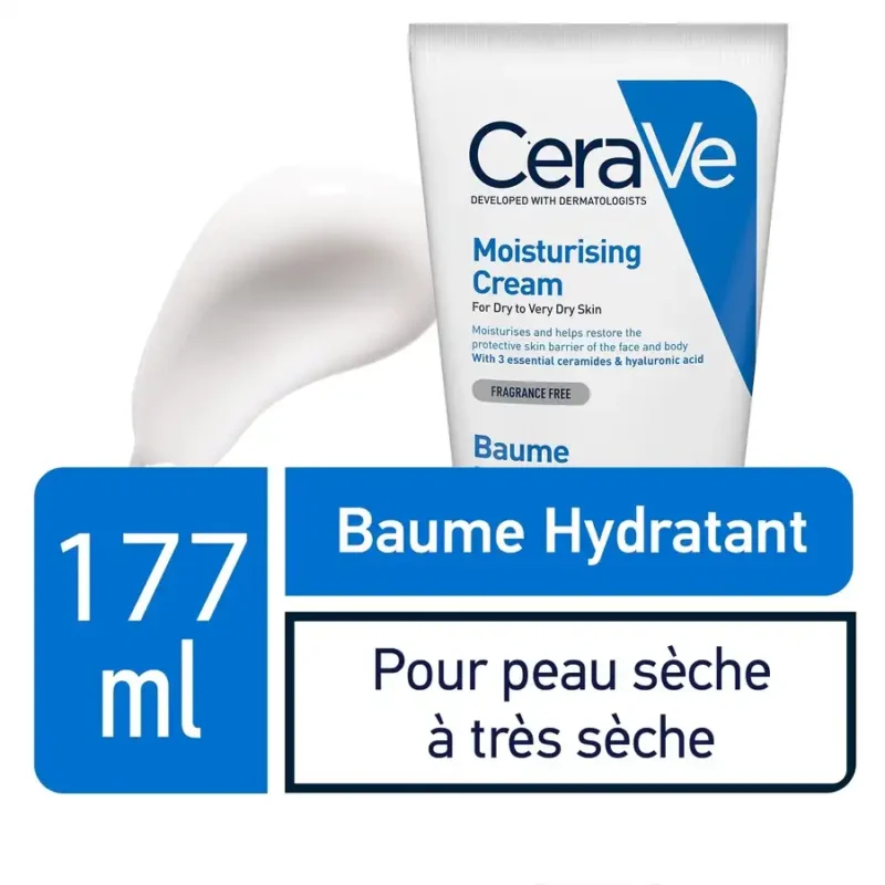 CERAVE Baume Hydratant, Corps et Visage, 177ml – Image 2