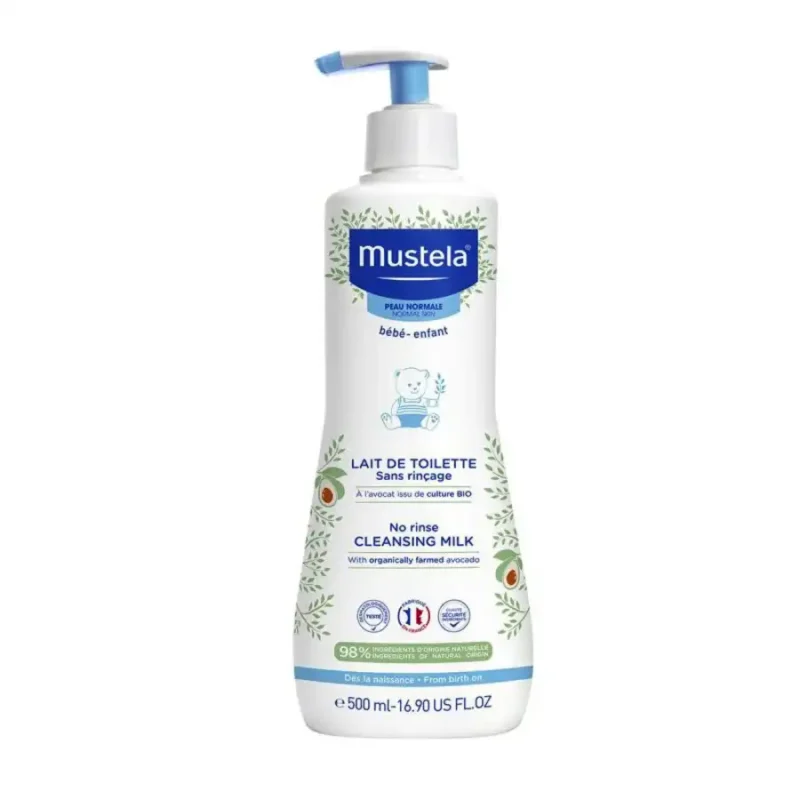 MUSTELA Lait de Toilette Sans Rinçage, 500ml