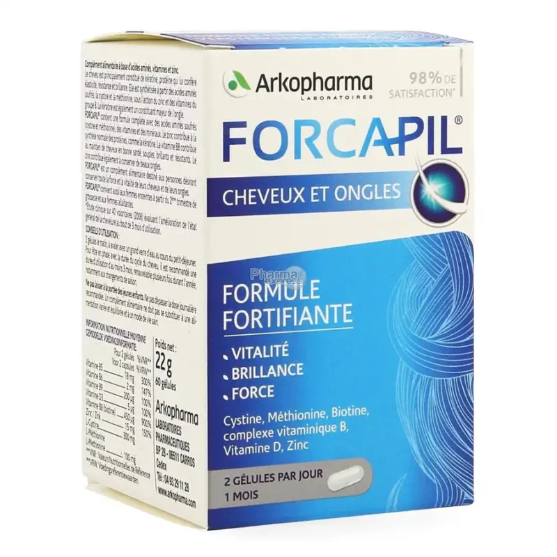 ARKOPHARMA Forcapil Cheveux et Onlgles, 60 Gélules