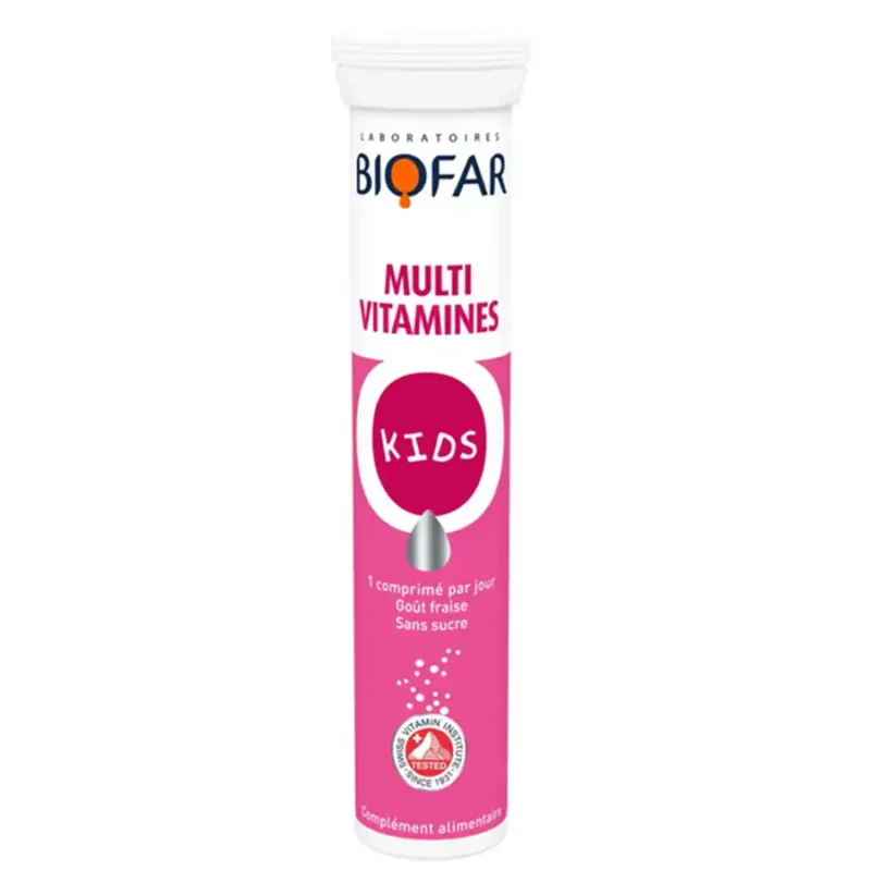 BIOFAR Kids, multi-vitamines pour Enfant, 20 cmps