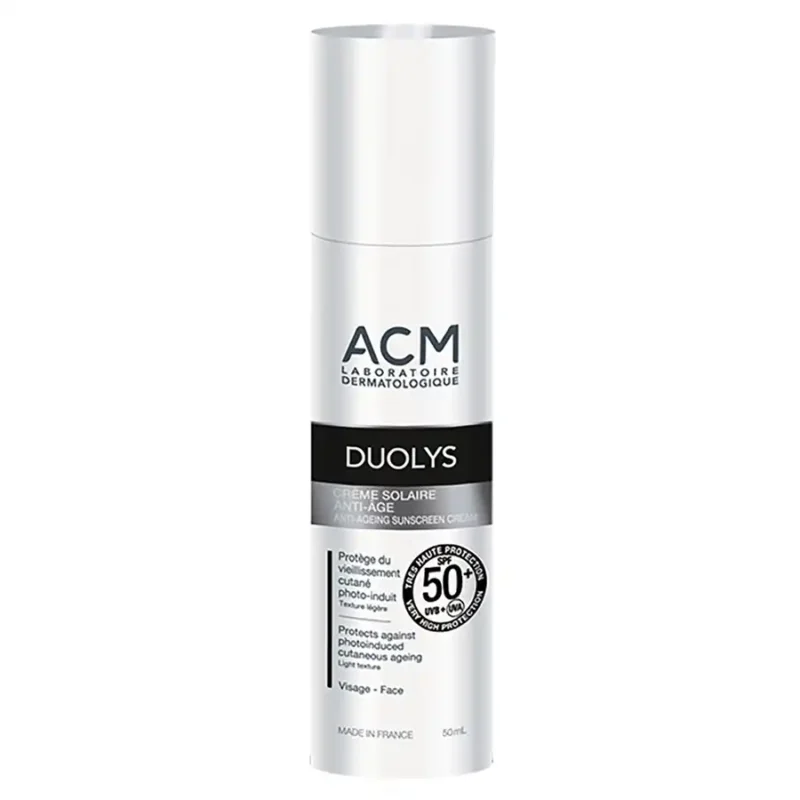 ACM Duolys Crème solaire soin pour peaux matures SPF 50+, 50 Ml
