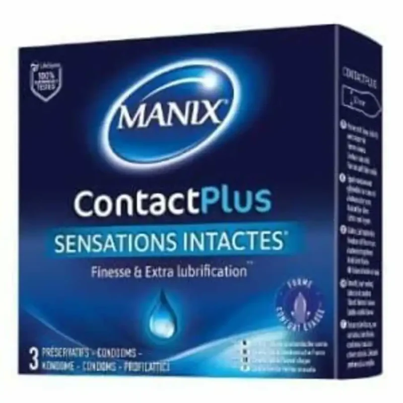 Manix Contact Plus préservatifs 3 Piéces