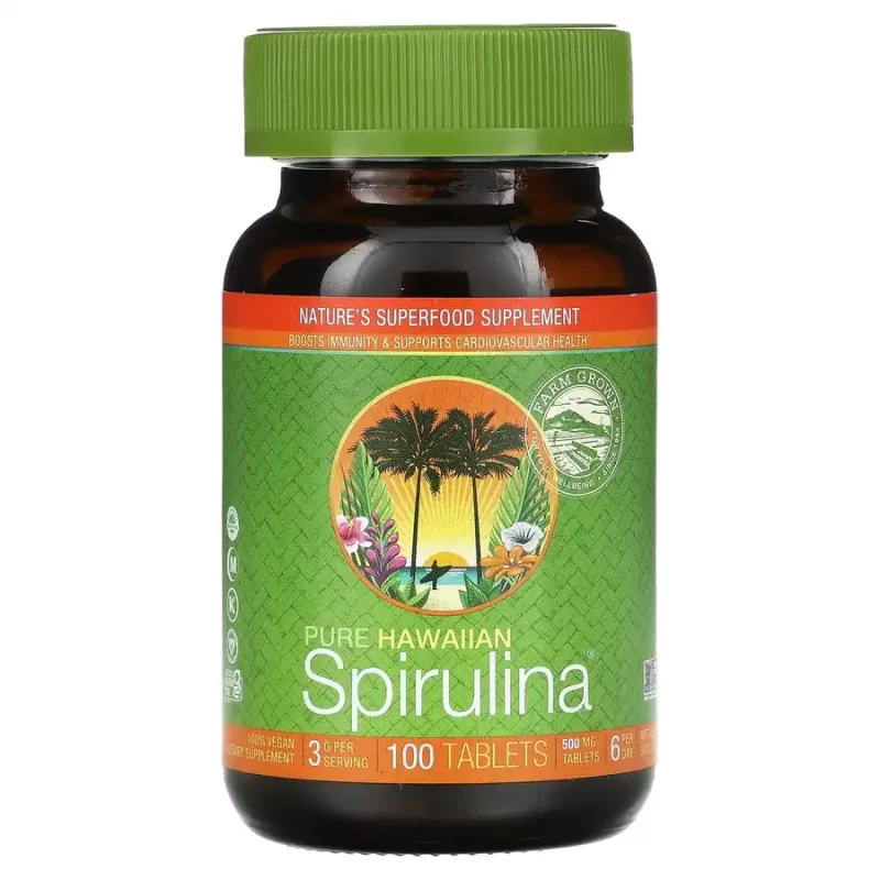 Nutrex Hawaii, Pure Hawaiian Spirulina, 100 comprimés