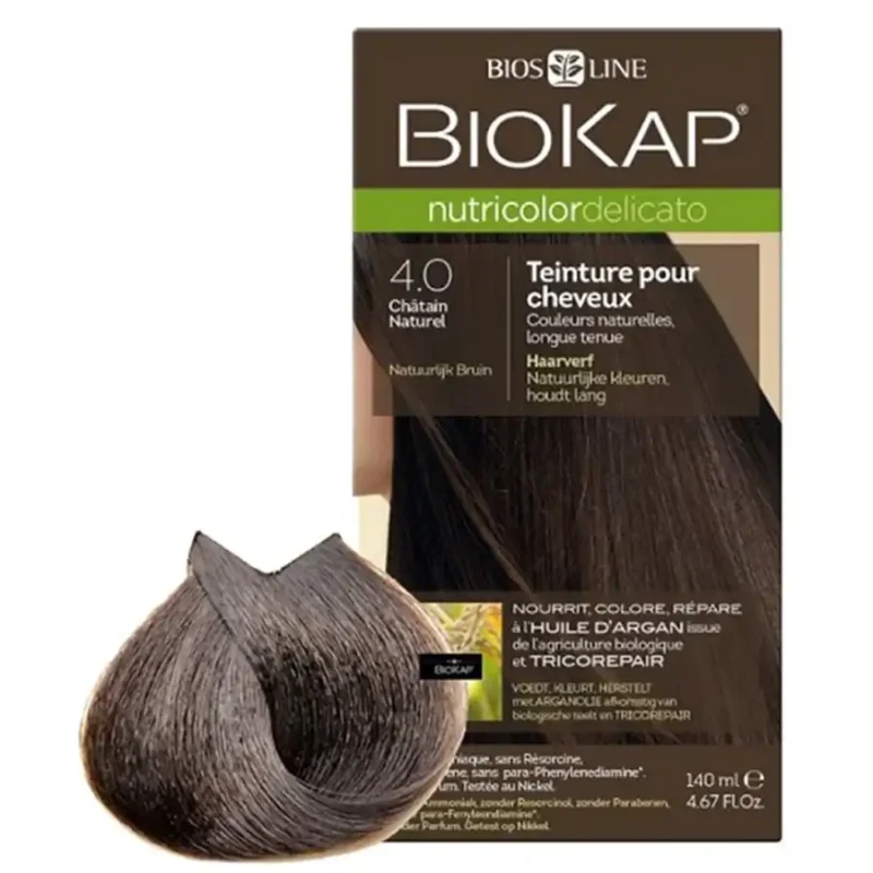 BIOKAP Delicato Coloration Châtain Naturel 4.0 140ml
