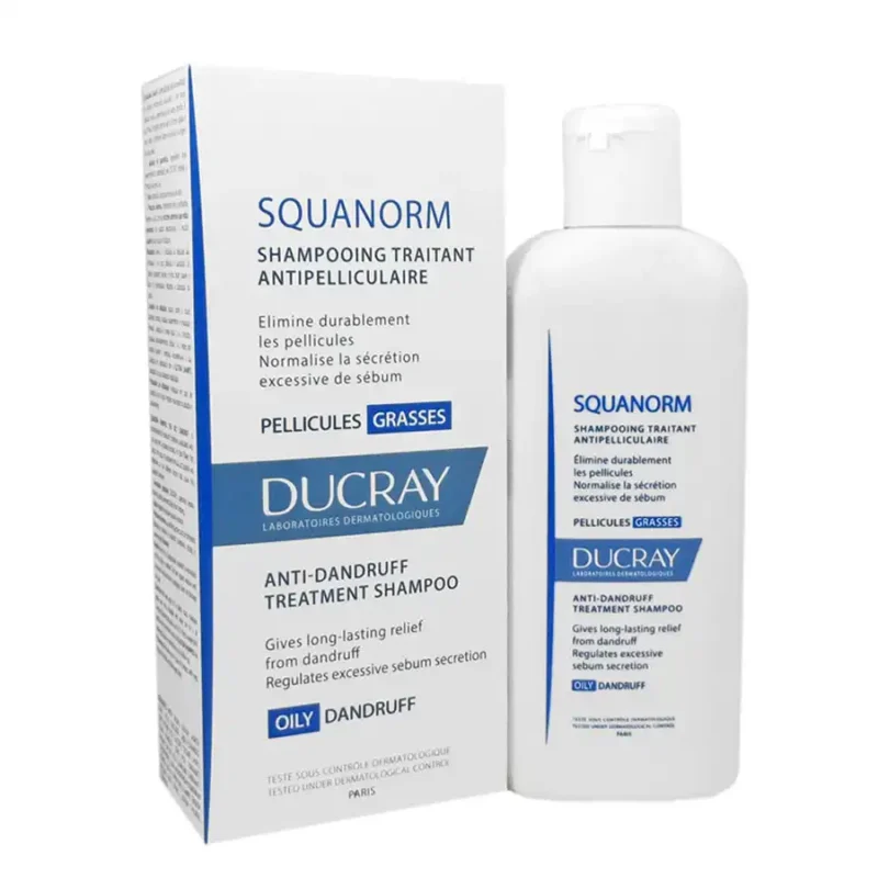 DUCRAY SQUANORM SHAMPOOING PELLICULES GRASSES 125ML