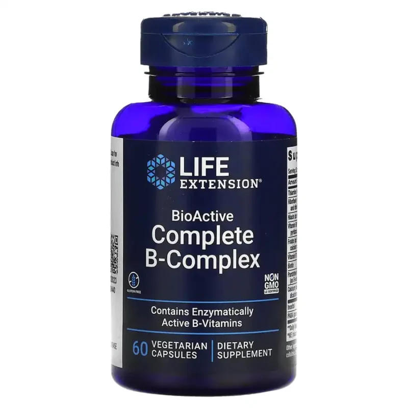 Life Extension BioActive Complexe Complet de Vitamines B - 60 Caps