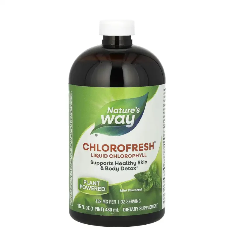 Nature's Way Chlorofresh  – Chlorophylle Liquide Menthe 132 mg, 480 ml