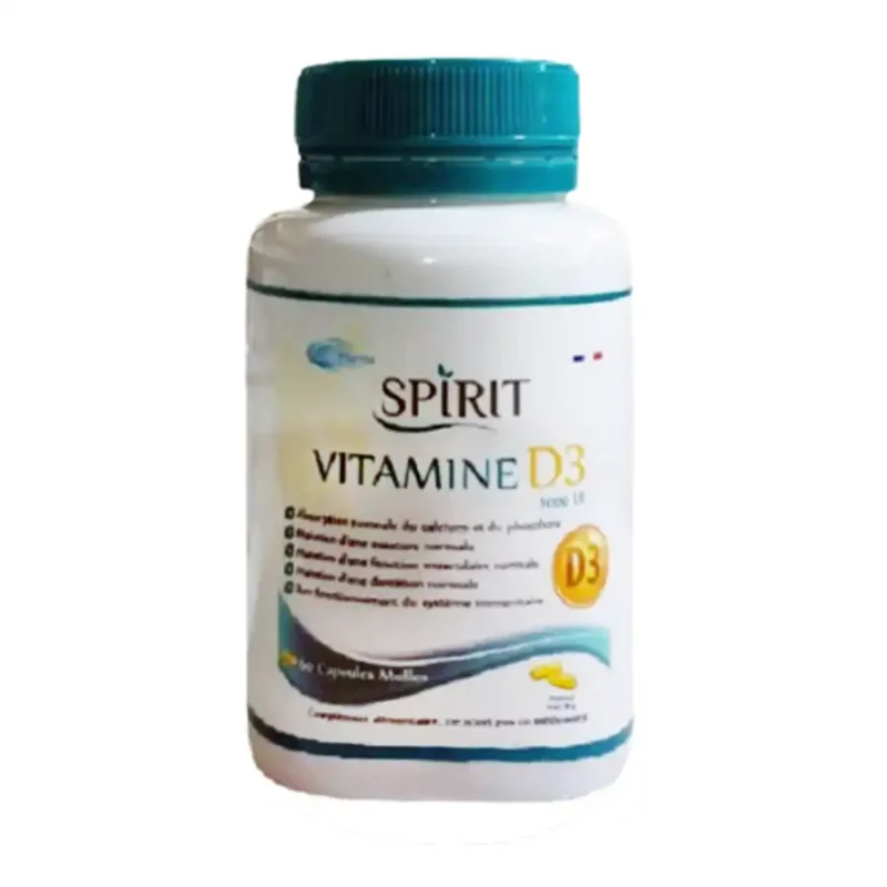 Spirit Vitamine D3 – 60 capsules