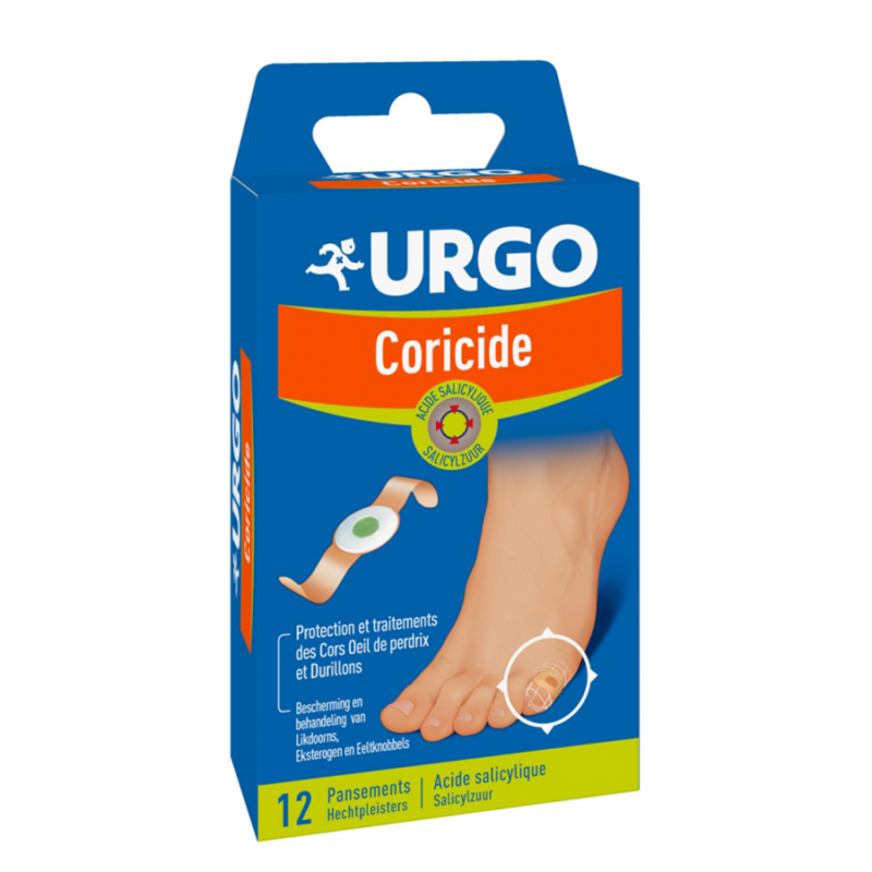 URGO Coricide 12 pansements à l'acide salicylique pour cors