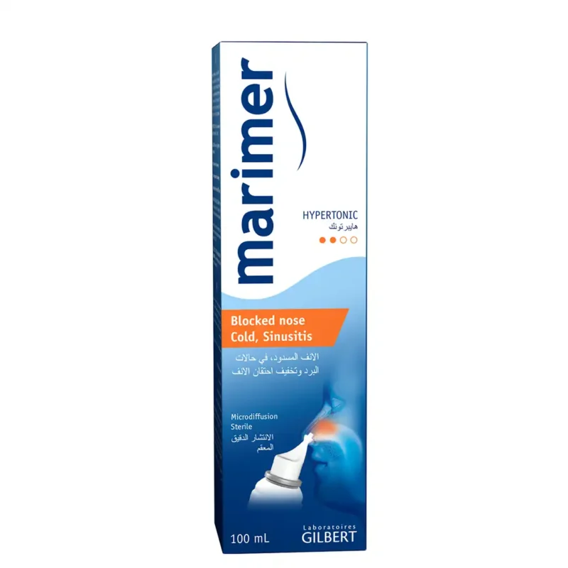 Marimer – Spray nasal hypertonique 100 ml pour nez bouché et rhume