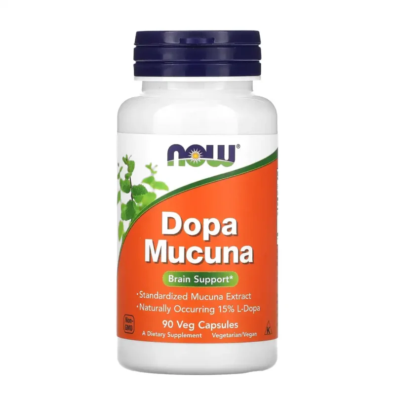 NOW Foods – Dopa Mucuna 800 mg – 90 capsules végétariennes