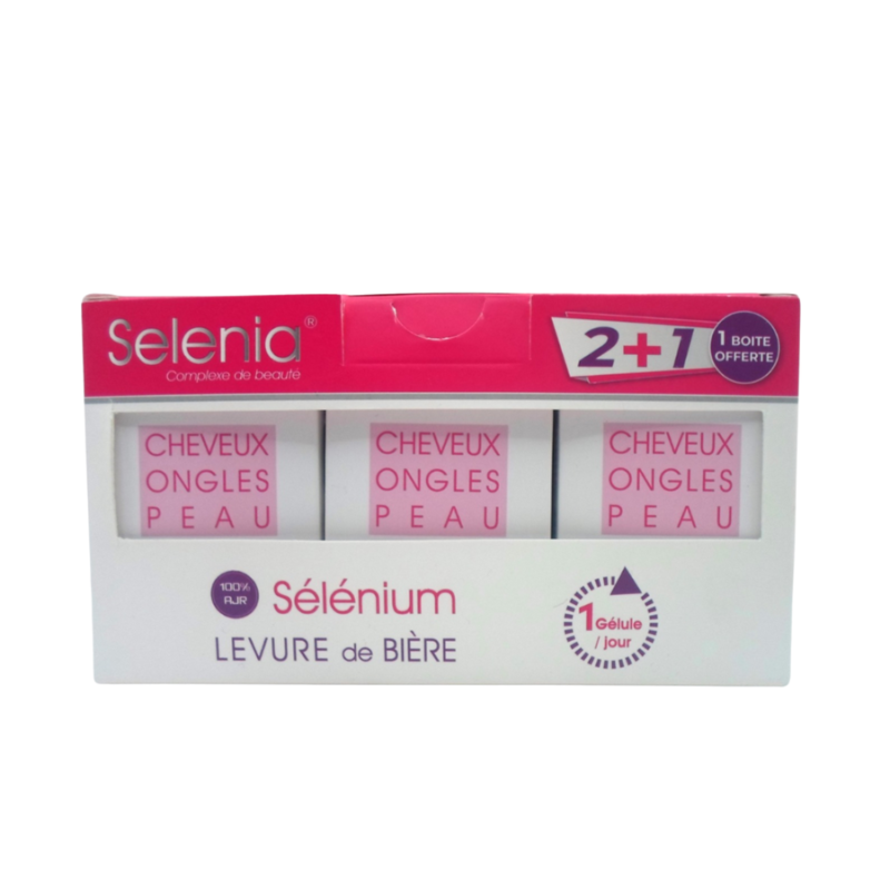 SELENIA – Pack Beauté Cheveux, Ongles & Peau 2+1 Offert (3x30 Gélules)