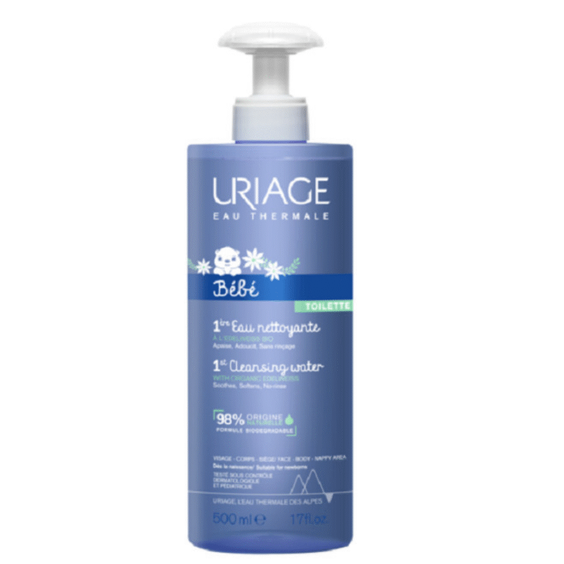 Uriage Bébé – 1ère Eau Nettoyante Sans Rinçage – 500 ml