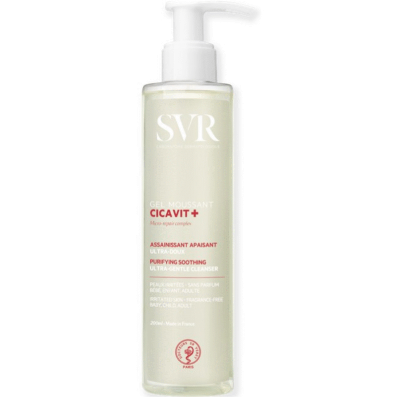 SVR Cicavit+ Gel Moussant Assainissant Ultra‑Doux 200 ml