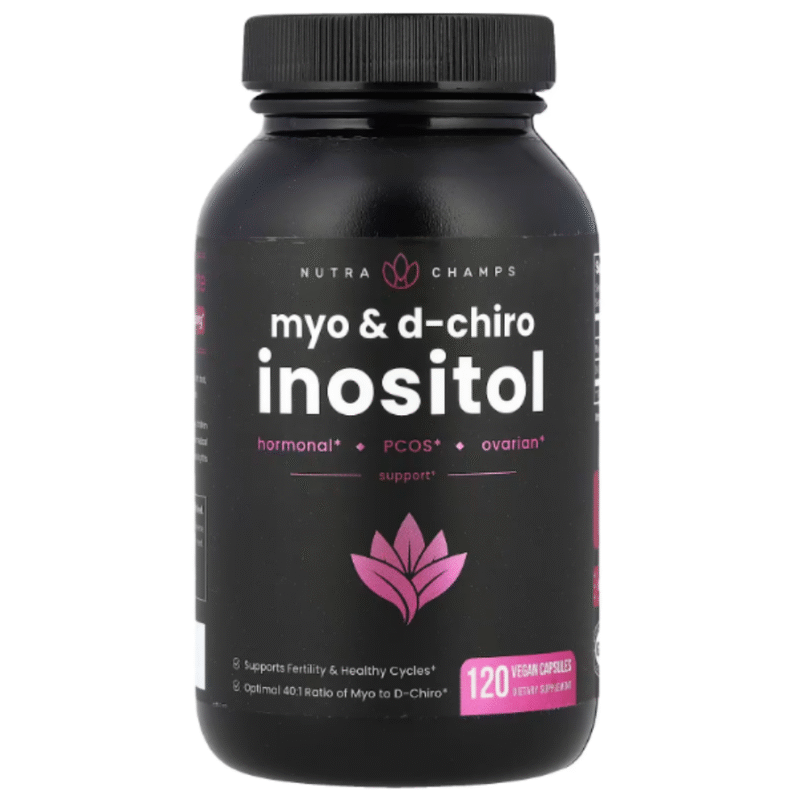 NutraChamps Myo & D‑Chiro Inositol – 120 capsules vegan
